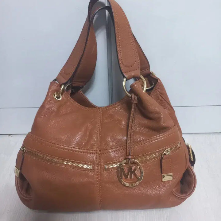 [BUNJANG] Michael Kors Camel Leather Tote Bag Shoulder Bag / 마이클코어스 토트백 겸 숄더백. 카멜