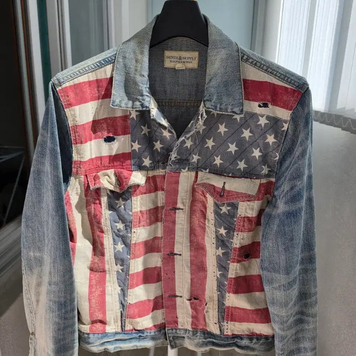 [BUNJANG] Denim &amp; Supply Americana Flag Denim Jacket / 데님앤서플라이 성조기 데님 자켓