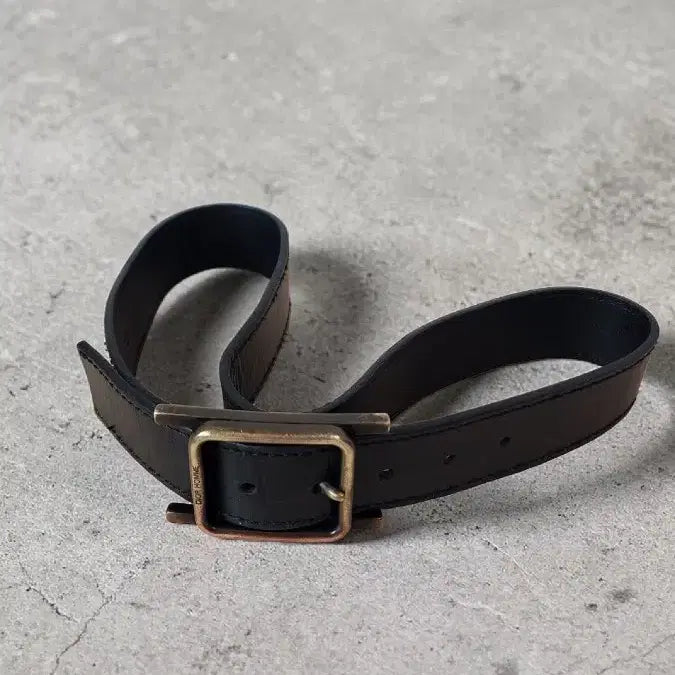 [BUNJANG] Dior Homme 2005 AW Hedi Slimane Brass Buckle Leather Belt / 디올 옴므 2005 AW 헤디 슬리만 H 황동버클 가죽 벨트