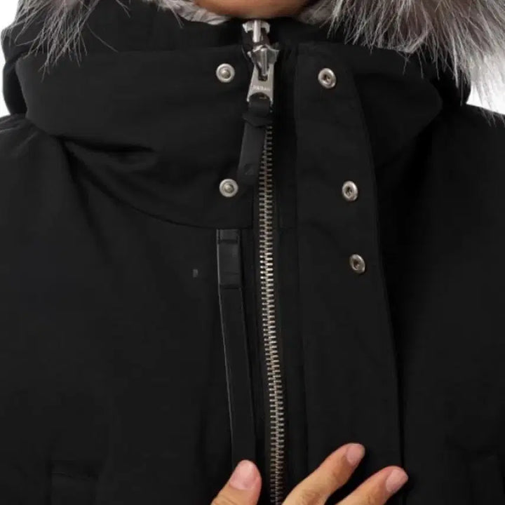[BUNJANG] Mackage Black Fox Fur Down Puffer Jacket / 맥케이지 블랙 폭스퍼 패딩 UK 40