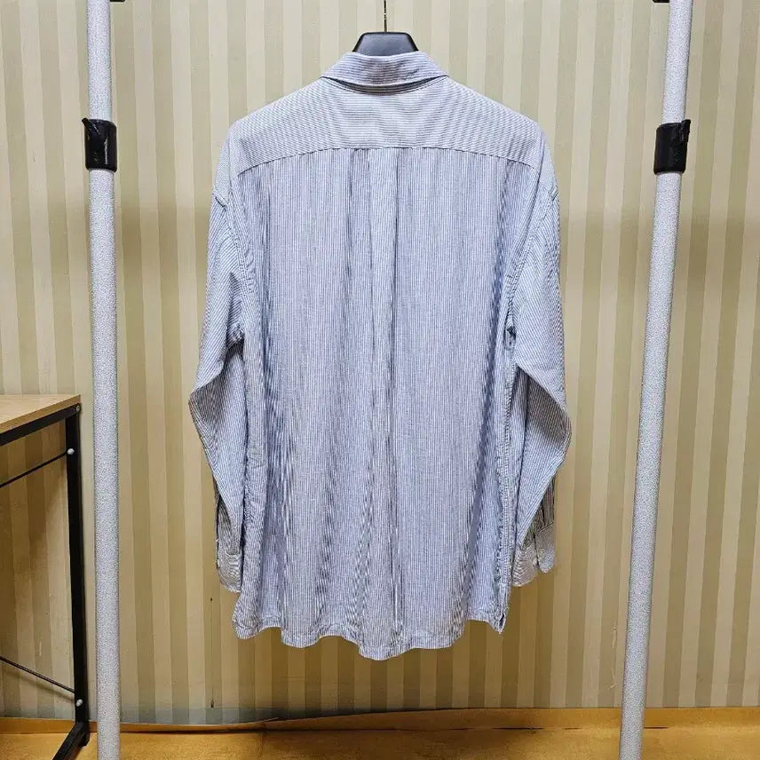 [BUNJANG] Uniqlo x JWA Linen Blend Blue Stripe Shirt XL / 유니클로 셔츠 린넨 XL