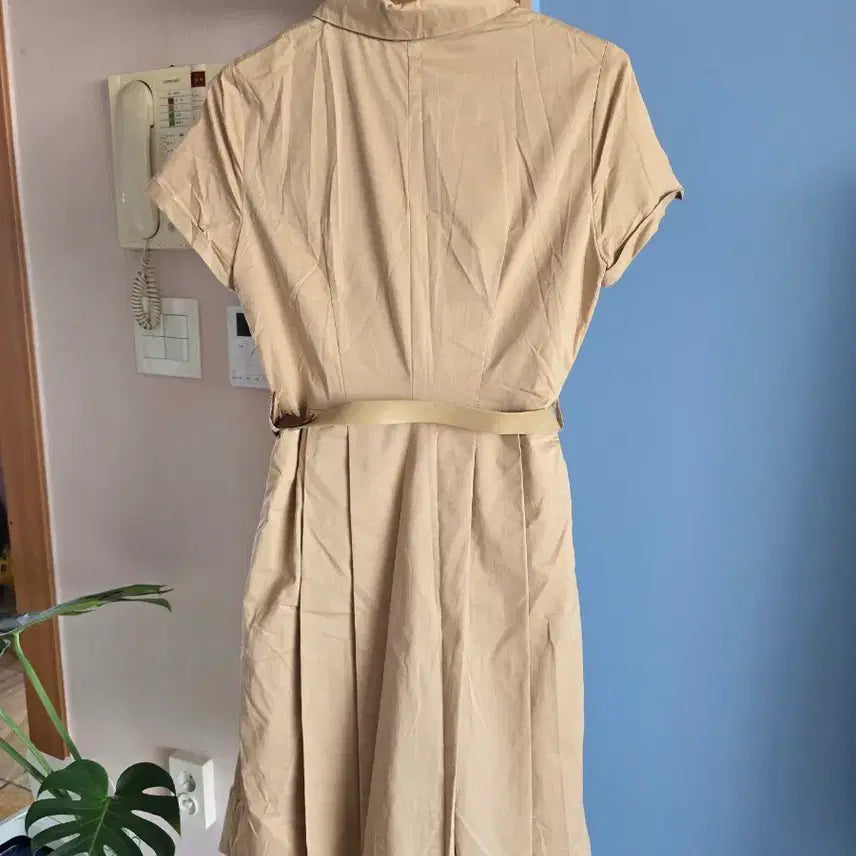 [BUNJANG] Andbe Girls Beige Shirt Dress / Andbe Girls 베이지 셔츠 원피스 거의새것