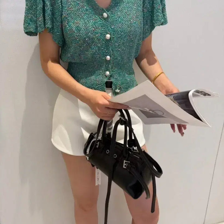 [BUNJANG] Padded Frill Cardigan / 패드 프릴 가디건
