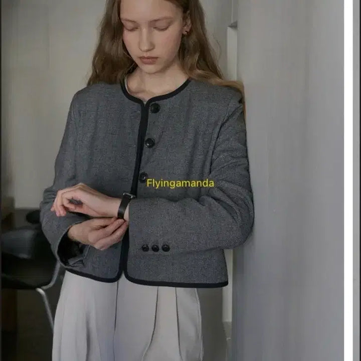 [BUNJANG] URAGO Check Tweed Jacket / 유라고 체크 트위드 자켓