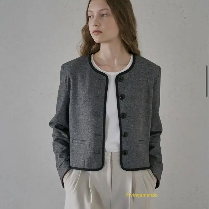 [BUNJANG] URAGO Check Tweed Jacket / 유라고 체크 트위드 자켓
