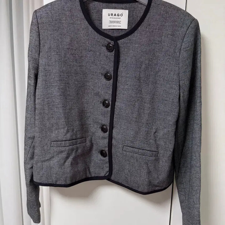 [BUNJANG] URAGO Check Tweed Jacket / 유라고 체크 트위드 자켓