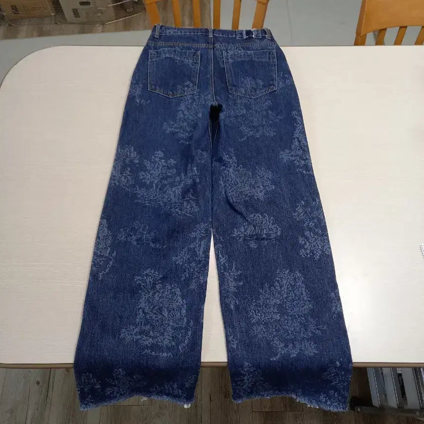 [BUNJANG] Maison Marais High-Waisted Wide Leg Cropped Jeans (Size 28) / 28 메종마레 하이웨이스트 와이드진 진청 크롭 28-935