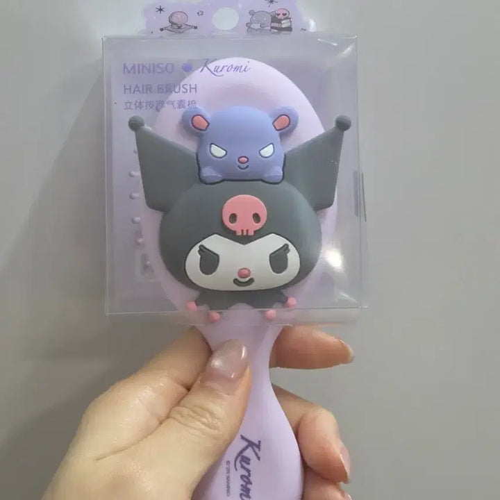 [BUNJANG] Miniso Kuromi Authentic Hair Brush / 미니소 쿠로미 정품 헤어브러쉬 빗 새상품