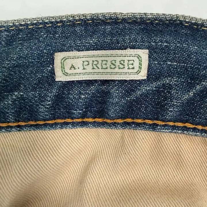 [BUNJANG] Apresse 2022 Washed Denim Wide Pants Indigo Size 36 / 아프레쎄 2022년 워시드 데님 와이드팬츠(인디고/36사이즈)