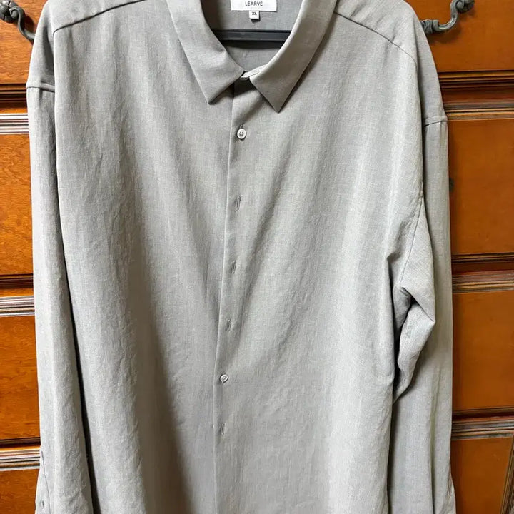 [BUNJANG] Le Havre Linen Shirt Khaki Grey XL / XL 르아브 라이크린넨 셔츠 카키 그레이