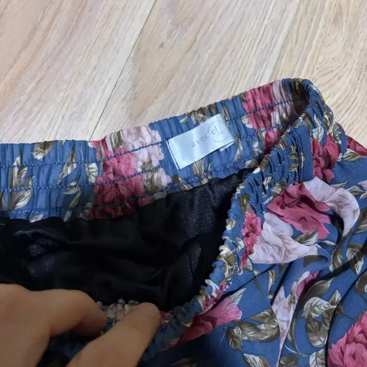 [BUNJANG] Flower Print Elastic Waistband Skirt / 프리사이즈 고무 밴딩스커트 플라워 꽃무늬
