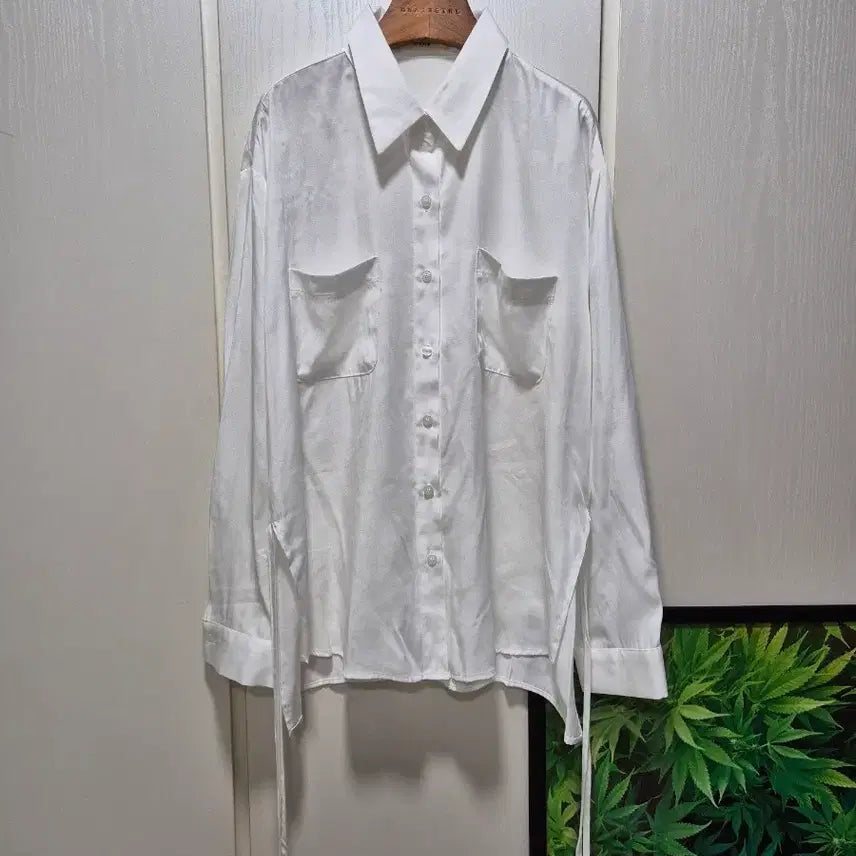 [BUNJANG] HAKE Strap Slit Shirt Blouse / (타임세일)(새상품)HAKE 스트랩트임 셔츠블라우스