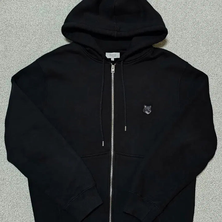 [BUNJANG] Maison Kitsuné Black Fox Patch Full-Zip Hoodie XL / [XL 사이즈] 정품 메종키츠네 후드집업 블랙