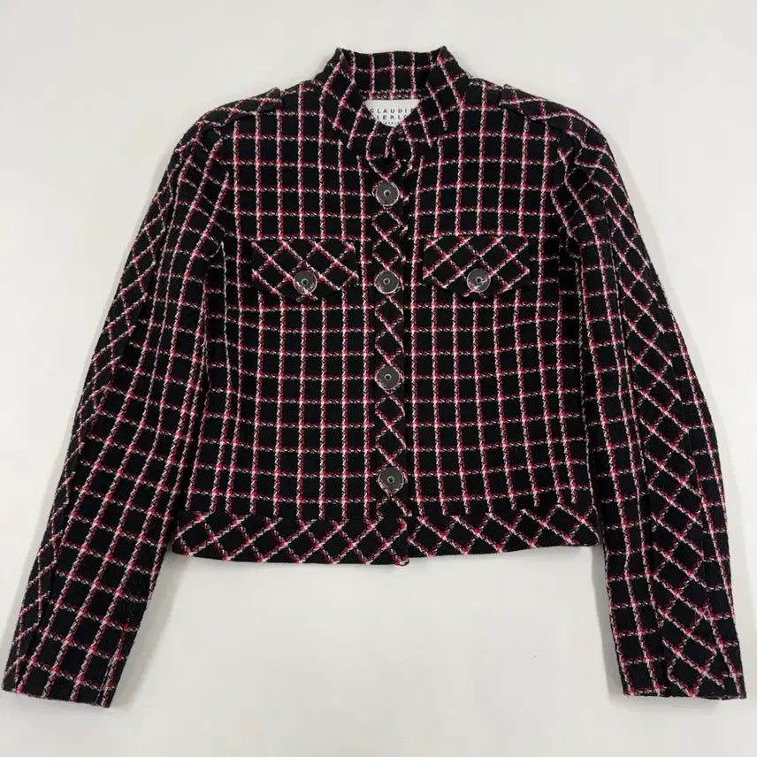 [BUNJANG] Claudie Pierlot Tweed Check Jacket / 끌로디피에로 트위드 자켓 55