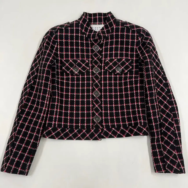 [BUNJANG] Claudie Pierlot Tweed Check Jacket / 끌로디피에로 트위드 자켓 55