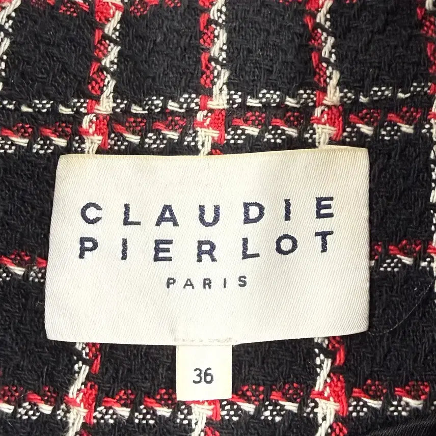 [BUNJANG] Claudie Pierlot Tweed Check Jacket / 끌로디피에로 트위드 자켓 55