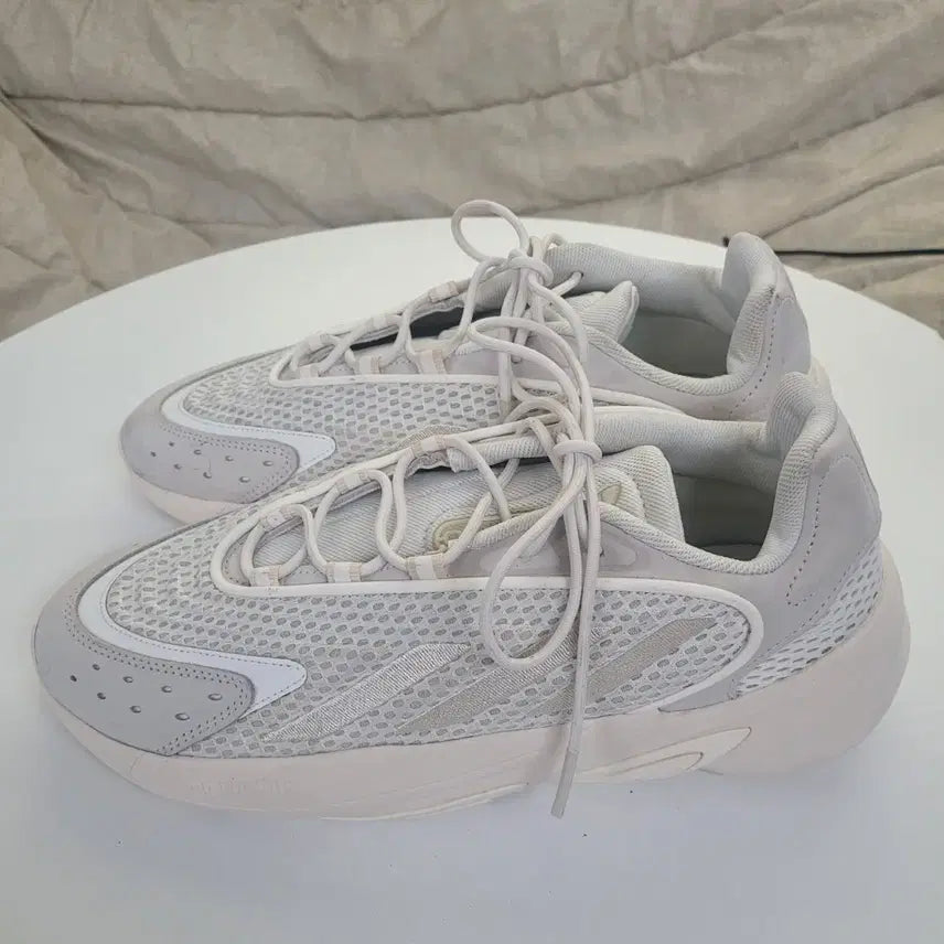 [BUNJANG] Adidas Ozweego White Mesh Sneakers / 아디다스 오즈위고 화이트 메쉬 운동화