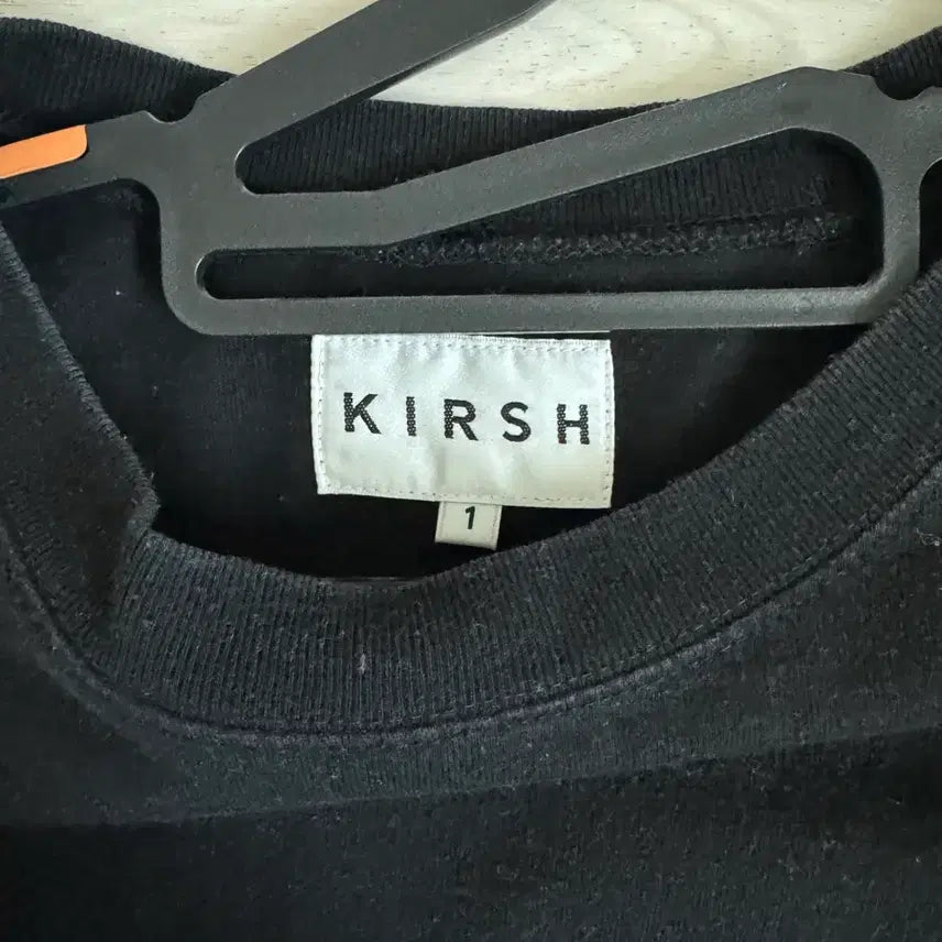 [BUNJANG] Kirsh Black Long Sleeve T-Shirt / 키르시 블랙 긴팔 티셔츠