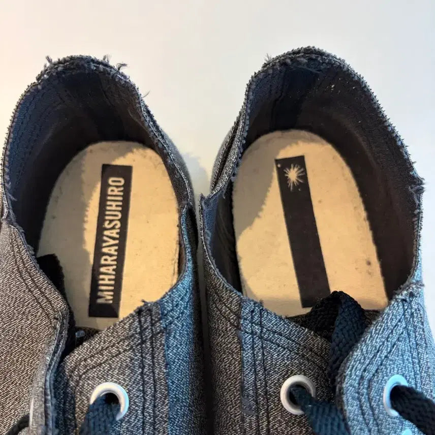 [BUNJANG] Mihara Yasuhiro Peterson OG Sole Denim Sneakers 260 / 미하라야스히로 피터슨 OG SOLE 데님 스니커즈 260