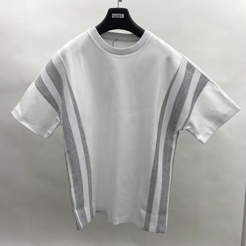 [BUNJANG] System Homme One Point Graphic T-Shirt White / 시스템옴므 원포인트 반팔티셔츠