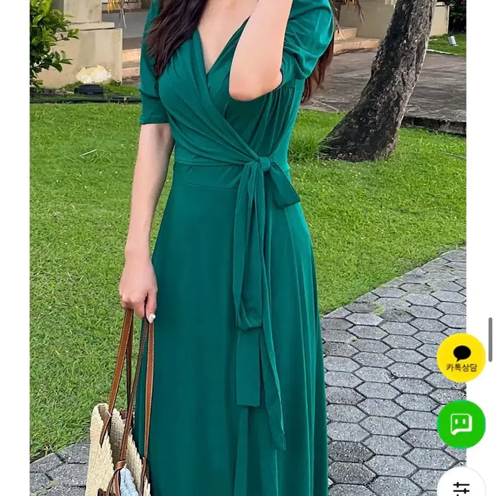 [BUNJANG] Vicky Vicky Resort Maxi Dress / 비키비키 휴양지 원피스(1회착용)