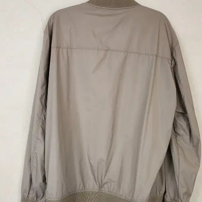 [BUNJANG] H_ESSENTIALS Beige Bomber Jacket / H_ESSENTIALS 베이지색 봄버 자켓