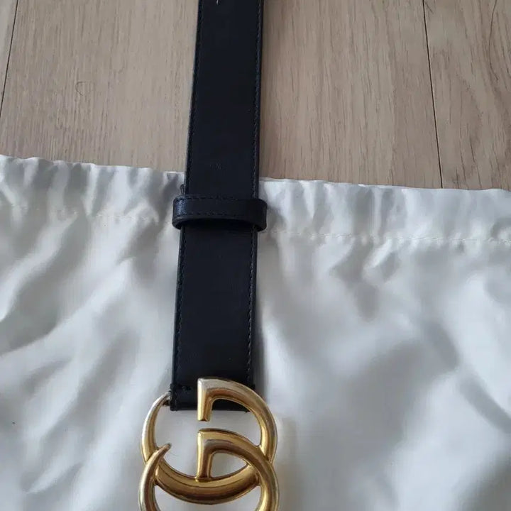 [BUNJANG] Gucci GG Marmont Black Belt / 구찌 GG 마몽 블랙 벨트