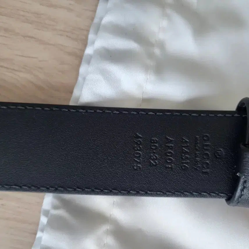 [BUNJANG] Gucci GG Marmont Black Belt / 구찌 GG 마몽 블랙 벨트