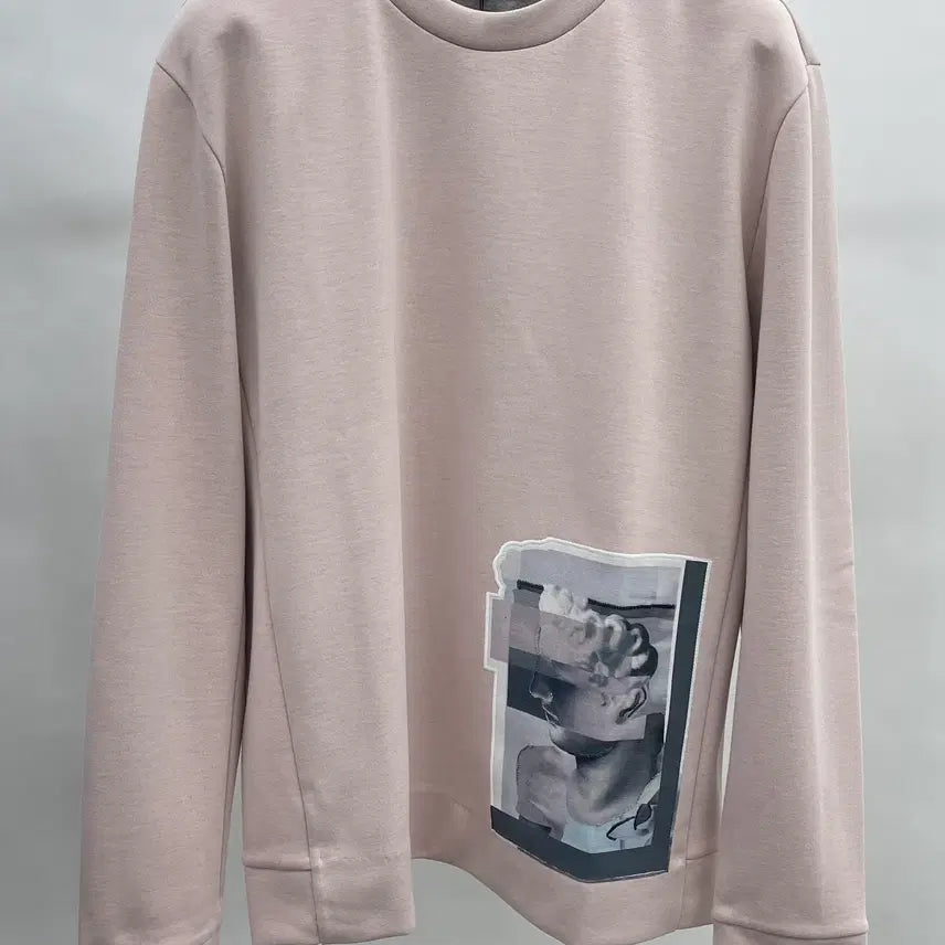 [BUNJANG] Time Homme One Point Long Sleeve Sweatshirt / 타임옴므 원포인트 긴팔맨투맨