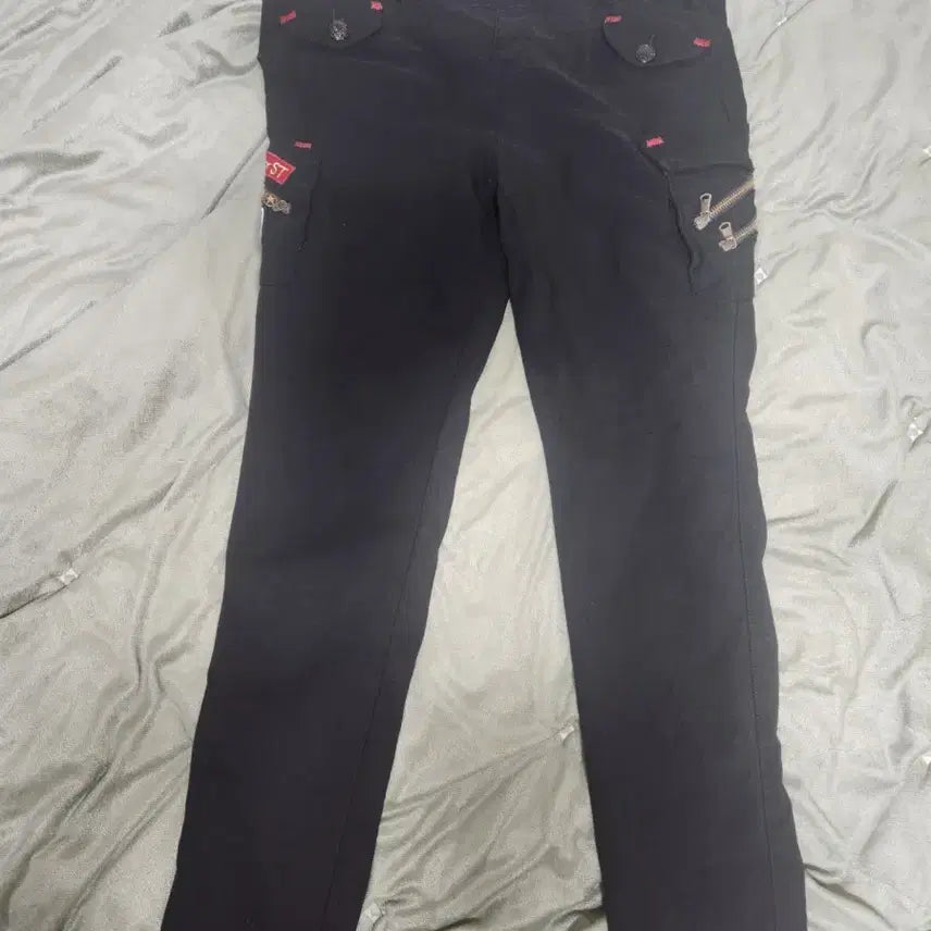 [BUNJANG] Stretch Waistband Black Pants / 스타일바지