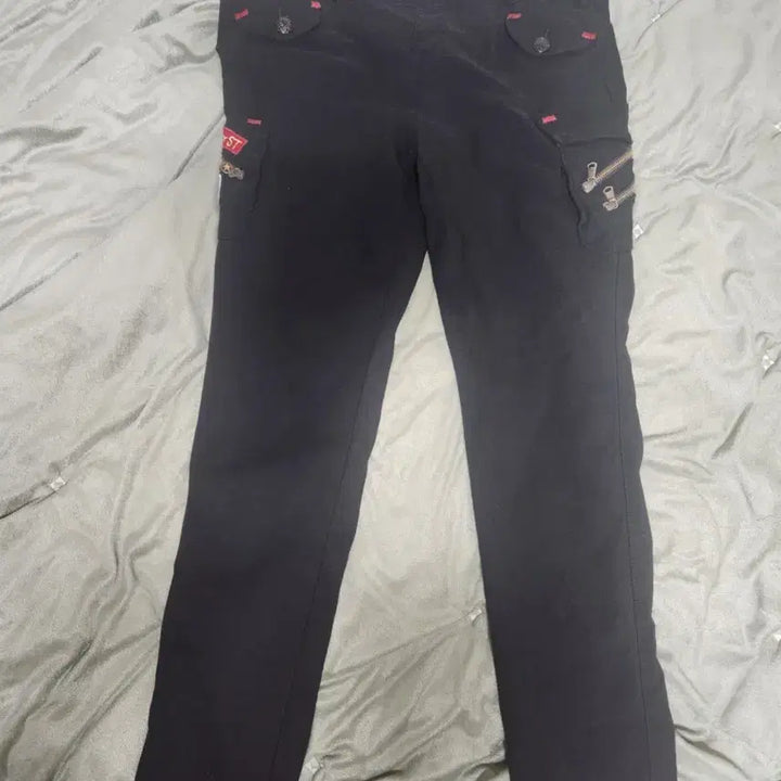 [BUNJANG] Stretch Waistband Black Pants / 스타일바지