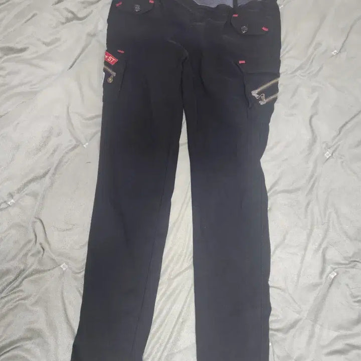 [BUNJANG] Stretch Waistband Black Pants / 스타일바지