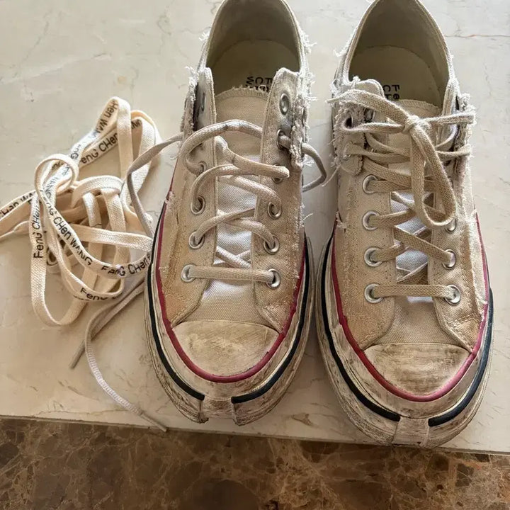 [BUNJANG] Converse Feng Chen Wang Chuck 70 Low Brown Rice 260 / 컨버스 펑첸왕 척70 로우 브라운라이스색상 260