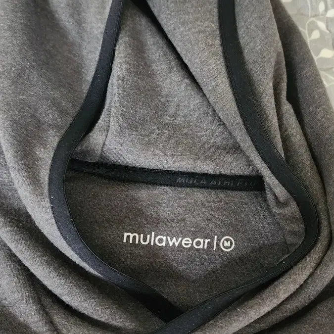 [BUNJANG] Mulawear Dark Melange Grey Hoodie / 뮬라웨어 다크멜란지 그레이 후드티
