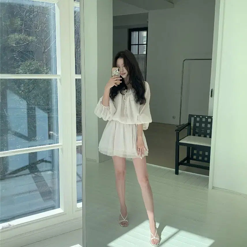 [BUNJANG] Fine Pink Rose Petal Dress / 피네 자체제작) 핑크 로즈 페탈 드레스 원피스