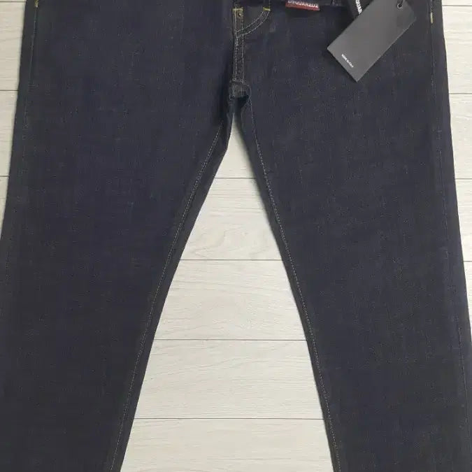 [BUNJANG] Dsquared2 Black Patch Slim Fit Stretch Denim Jeans 32" / 디스퀘어드2(사방스판) 블랙패치 얇은대님 32인치(No.234)새상품!