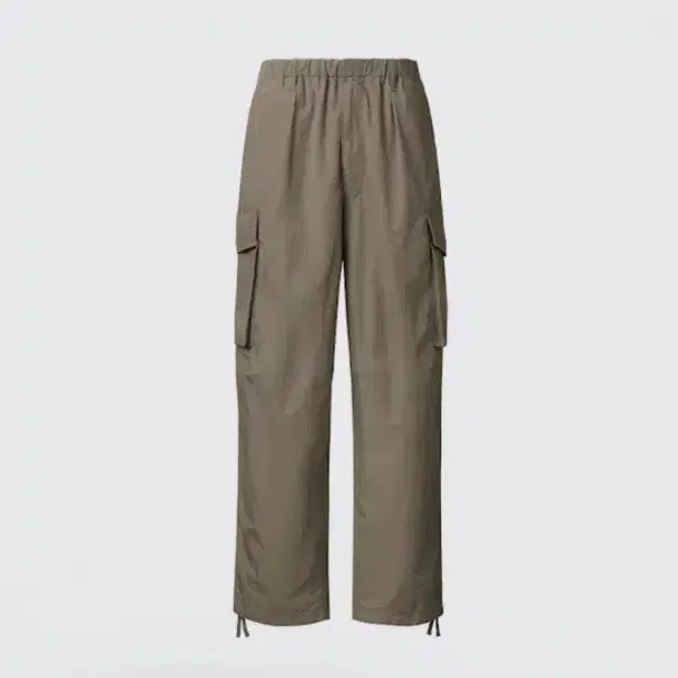 [BUNJANG] Uniqlo U Wide Fit Parachute Cargo Pants Khaki S / 유니클로 U 와이드핏 파라슈트 카고팬츠 카키 S