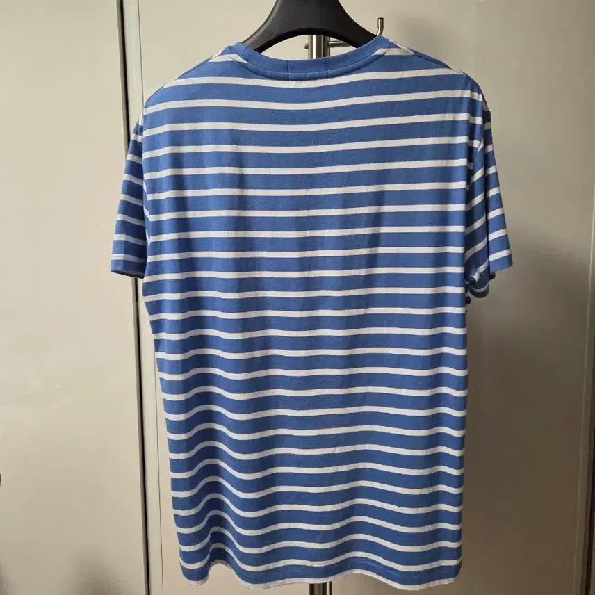 [BUNJANG] Polo Ralph Lauren Sky Blue Stripe Short Sleeve T-Shirt / 폴로 랄프로렌 스카이블루 스트라이프 반팔티