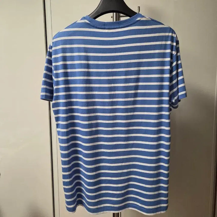 [BUNJANG] Polo Ralph Lauren Sky Blue Stripe Short Sleeve T-Shirt / 폴로 랄프로렌 스카이블루 스트라이프 반팔티