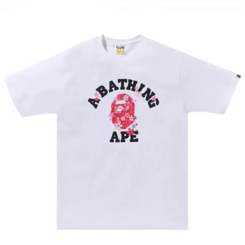 [BUNJANG] BAPE Sakura Short Sleeve T-Shirt / 베이프 사쿠라 반팔