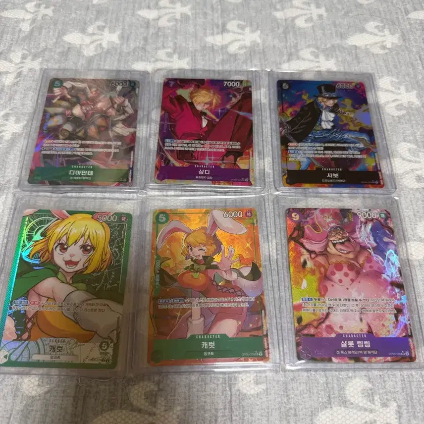 [BUNJANG] One Piece Card Game Sabo/Sanji/Carrot/Linlin Parallel 6 Types / 원피스 카드 게임 사보/상디/캐럿/링링 패러렐 6종