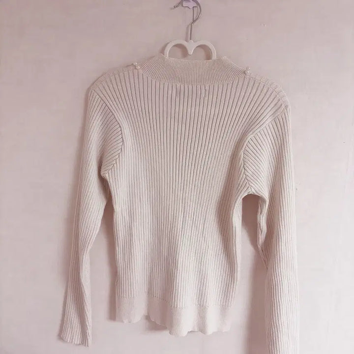 [BUNJANG] Ankruze Logo Pearl Knit Pearl Sweater / 앙크루즈 로고 진주 펄 니트 양산형 지뢰계 걸리 미셸마카롱