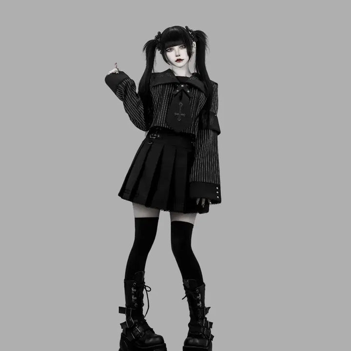 [BUNJANG] Dimmoire Sailor Setup M / (보류)택있 Dimmoire 딤모아르 학원 세일러 셋업 M