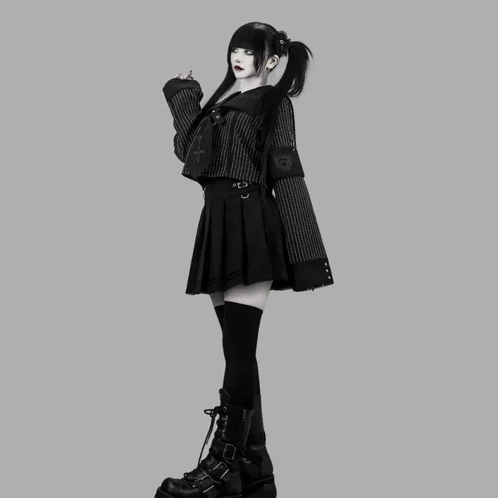 [BUNJANG] Dimmoire Sailor Setup M / (보류)택있 Dimmoire 딤모아르 학원 세일러 셋업 M