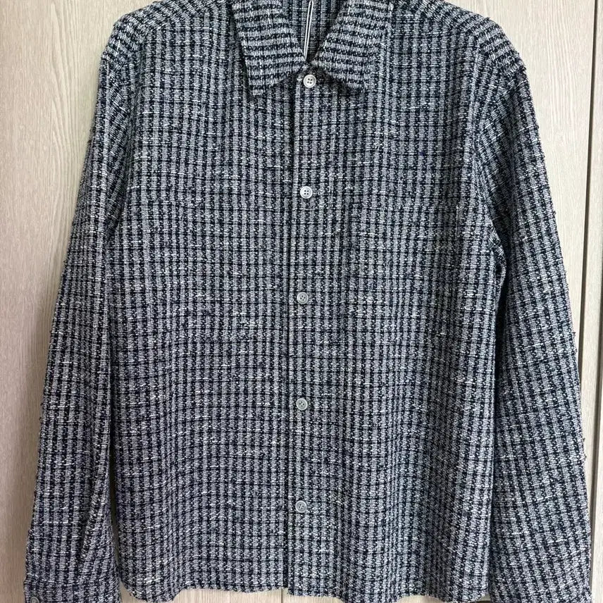 [BUNJANG] Time Homme Tweed Shirt Size 105 New / 타임옴므 트위드 셔츠 105사이즈 새상품