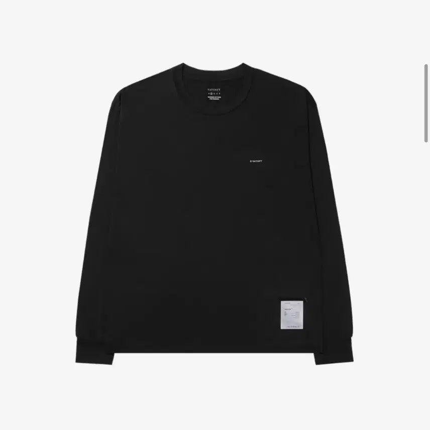 [BUNJANG] Satisfy Aura Light Long Sleeve Black / 새티스파이 아우라라이트 롱슬리브 블랙