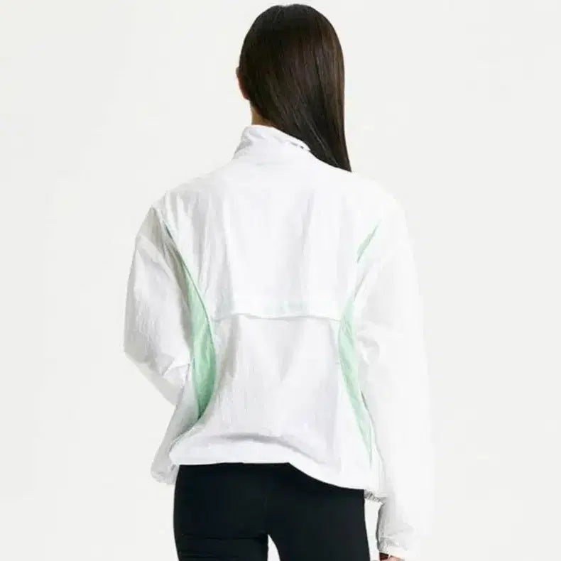 [BUNJANG] New Balance ATB-UV+ White Windbreaker Jacket / 새상품)뉴발란스 화이트 바람막이 자켓