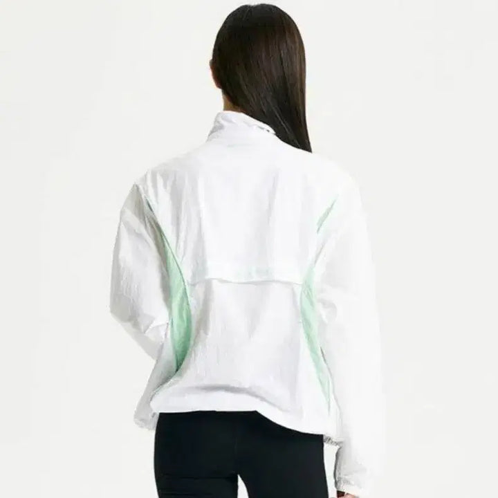 [BUNJANG] New Balance ATB-UV+ White Windbreaker Jacket / 새상품)뉴발란스 화이트 바람막이 자켓