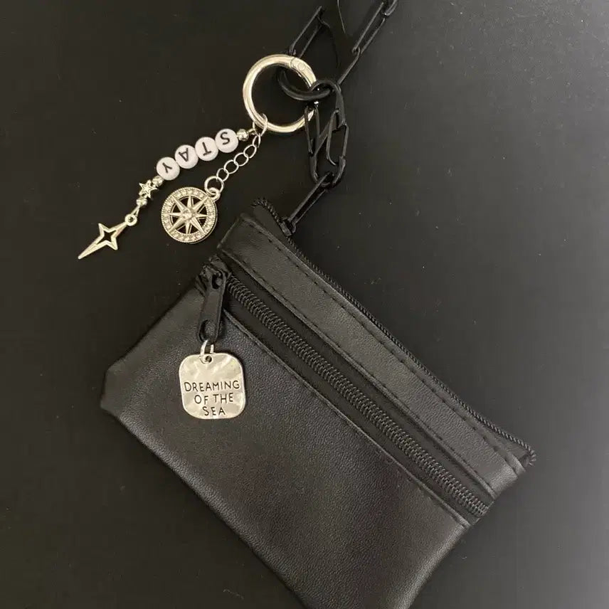 [BUNJANG] Black Coin Pouch Keychain / 동전지갑 키링 키체인