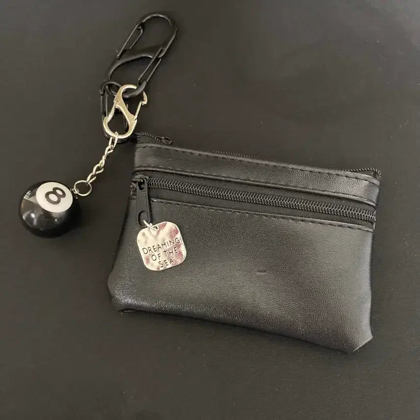 [BUNJANG] Black Coin Pouch Keychain / 동전지갑 키링 키체인